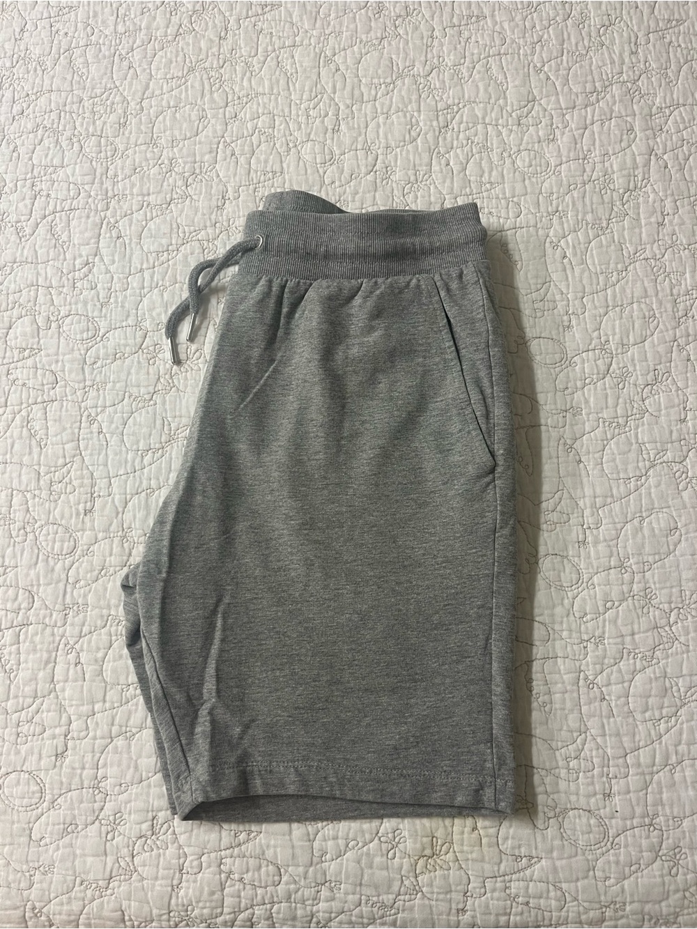 ASOS Heather Grey Drawstring Mini Shorts